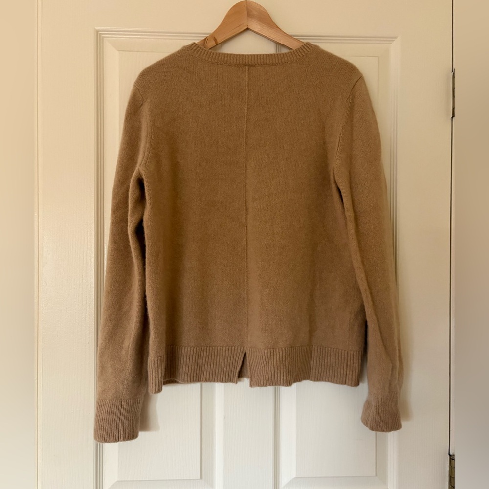 GAP - 100% Cashmere Pullover Crewneck Sweater in Camel - Size XL - Picture 4 of 6